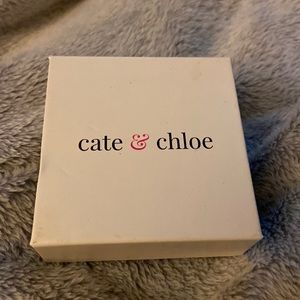 Kate & Chloe 1” Bianca hoop earrings with genuine Swarovski crystal stones